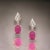Traditional Natural Ruby Diamond Earrings 14k Gold 1.55 TCW Certified For Sale - Image 3 of 14