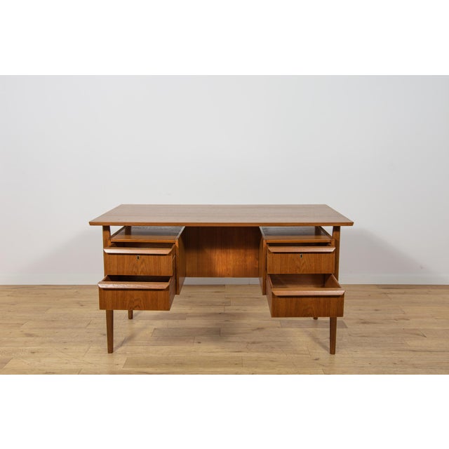 Mid-Century Teak Desk by Gunnar Nielsen Tibergaard, Denmark, 1960s For Sale - Image 16 of 18