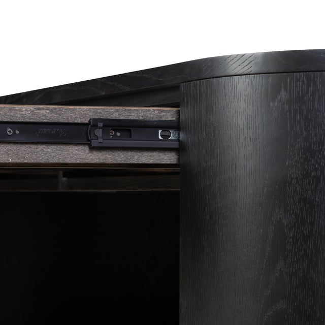 Four Hands Pilar Desk, Brushed Ebony Oak Veneer For Sale - Image 4 of 12