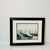 1980s Vintage Italian Coastal Venus Blue Gondola at Dock Framed Photography. For Sale - Image 12 of 13