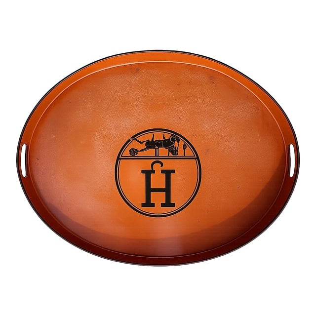 Vintage Hermès Tole Tray For Sale