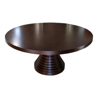 Hammer Fine Furniture "Ibiza" 54" Round Pedestal Dining Table - New/Near Mint For Sale