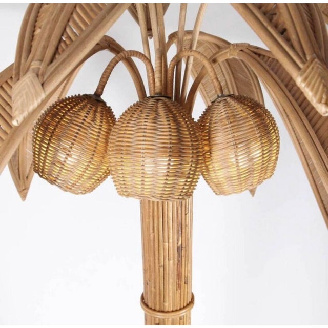 1990s Rattan Coconut Floor Lamp, 1990s For Sale - Image 5 of 11