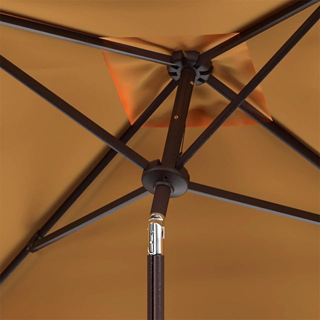 Contemporary Zimmerman 7.5 Square Umbrella - Yellow/White For Sale - Image 3 of 3