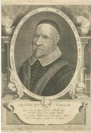 Frederick Bloemaert, Dutch Baroque Portrait of Theologian Johannes Wachtelaar Utrecht, 1653, Print