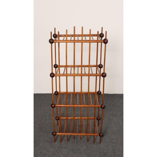 Folk Art Whimsy Stick and Ball Spindle Shelf / Etagere For Sale - Image 9 of 14