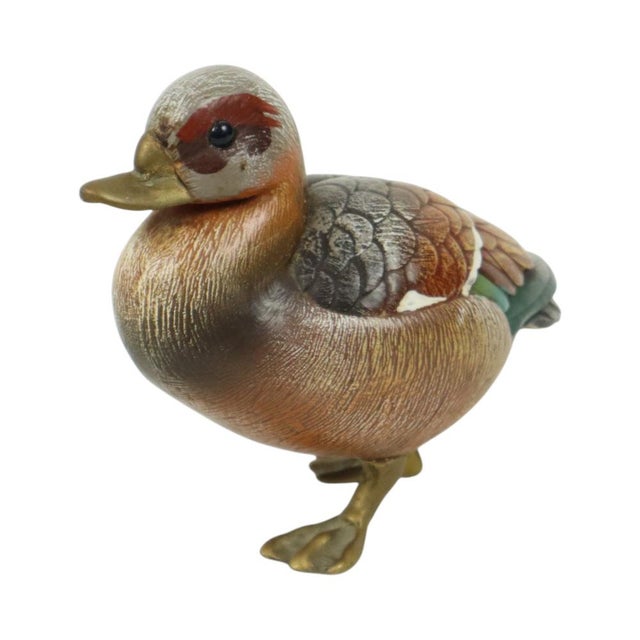 Duck Figurine in Resin and Brass from Malevolti, Italy, 1970s For Sale - Image 4 of 10