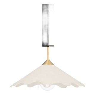 Mitzi Sodsai 20 in. 1 Light Pendant in Aged Brass Finish For Sale