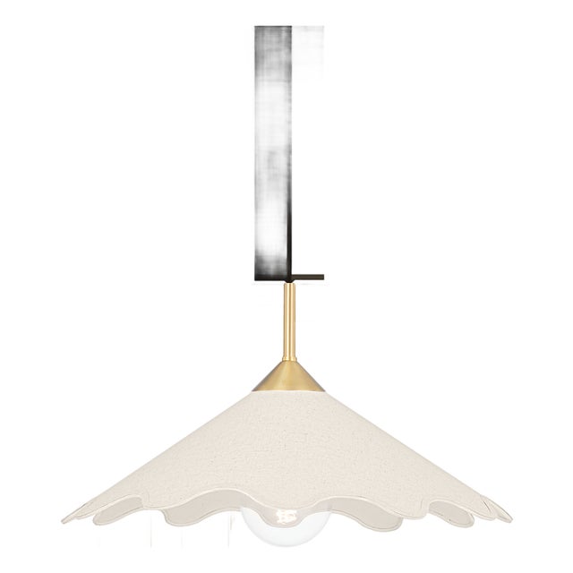 Mitzi Sodsai 20 in. 1 Light Pendant in Aged Brass Finish For Sale