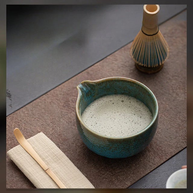 Ceramic Contemporary Colorful Ceramic Matcha Set - Blue For Sale - Image 7 of 7