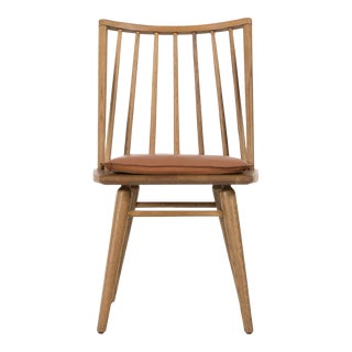 Four Hands Lewis Windsor Chair - Whiskey Saddle For Sale