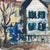 Early 20th-Century Modernist House Oil Painting, Portrait Study Verso For Sale In Tampa - Image 6 of 12