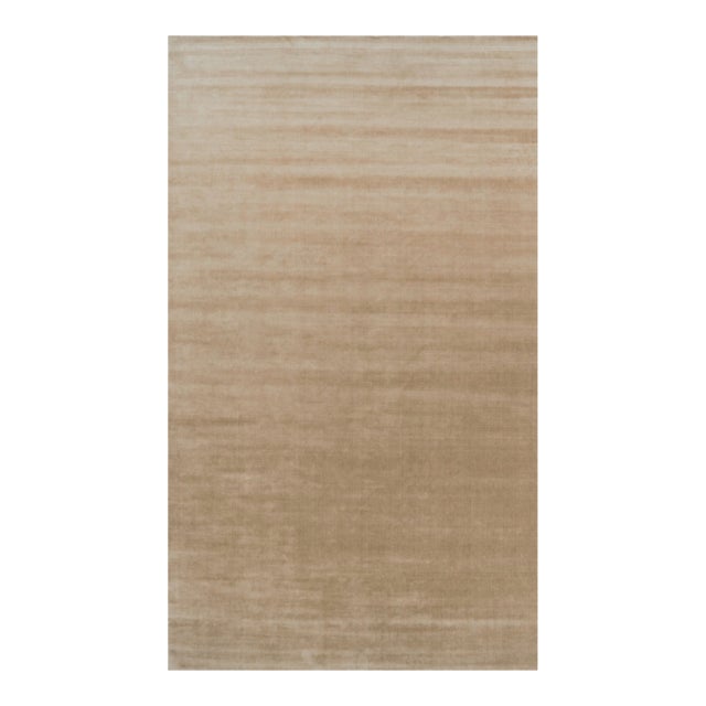 Rug & Kilim’s Oversized Contemporary Textural Solid Rug in Brown Tones-11x19 For Sale