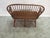 1990s Duckloe Solid Cherry Windsor Bow Back Settee or Bench For Sale - Image 5 of 6