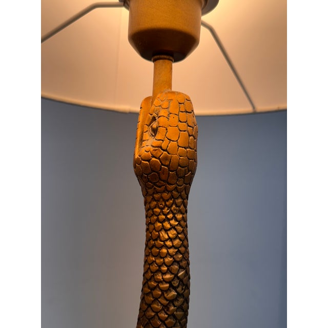 Brett Beldock for Cb2 Snake Bronze Table Lamp For Sale - Image 9 of 12