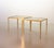 Mid-Century Modern German Side Tables in Brass with Smokey Glass Top from Vereinigte Werkstätten, 1970s, Set of 2 For Sale - Image 3 of 16