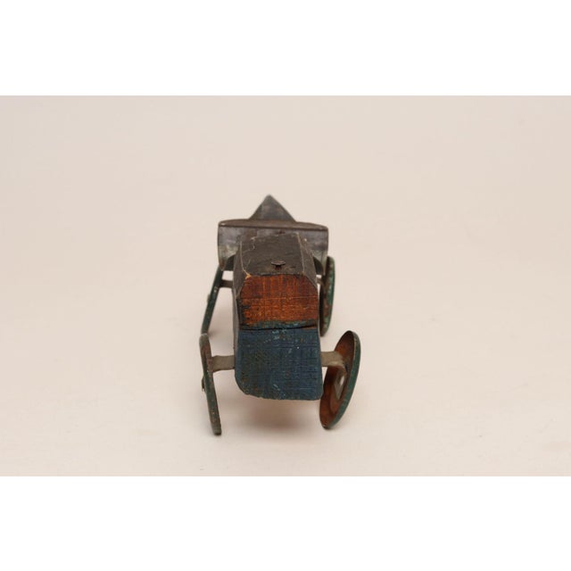 Vintage Handcrafted Wooden and Metal Soap Box / Pinewood Racer For Sale In New York - Image 6 of 16