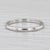Wheat Etched Wedding Band 18k White Gold Size 8.5 Stackable Ring, Size 8.5 For Sale - Image 4 of 8