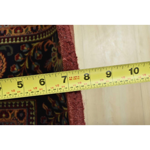 Sarouk Rug 9’11” X 13′ Pink Wool Traditional Hand-Knotted Oriental Carpet For Sale - Image 13 of 15