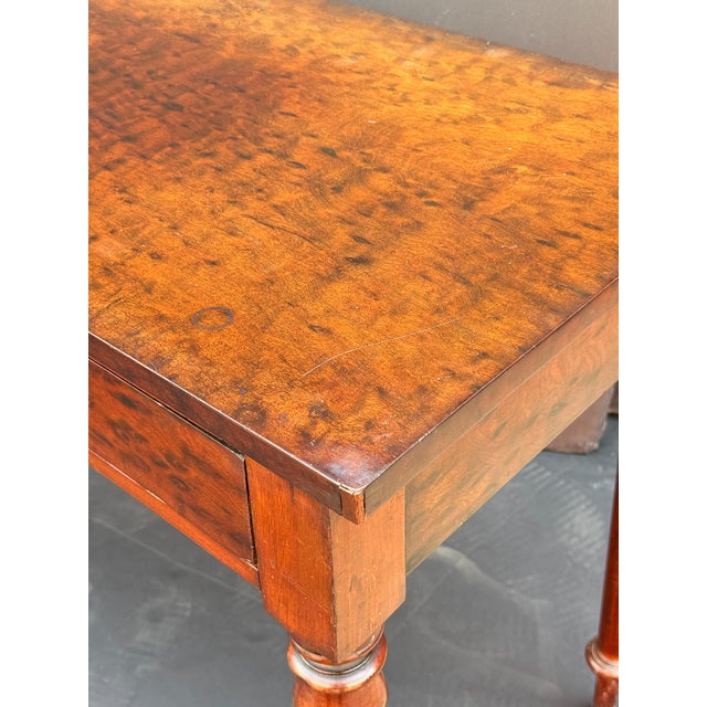 Brown English Writing Table or Desk of Mahogany From the Georgian Era For Sale - Image 8 of 11