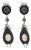 John Galliano Victorian Style Cameo and Black Enamel Clip Earrings For Sale