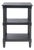 Cassie 3 Shelf Accent Table in Black For Sale