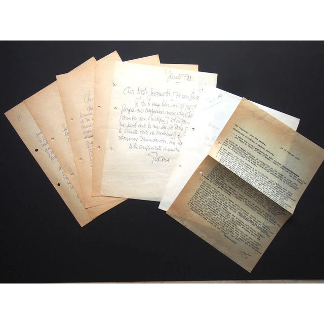 This correspondence between léon gischia and nesto jacometti, written in french and italian , in 1960, is composed of 7...