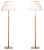 Floor Lamps attributed to Josef Frank for Svenskt Tenn, Sweden, 1980s, Set of 2 For Sale