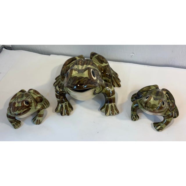 Ceramic Mid Century Ceramic Frogs - A Pair For Sale - Image 7 of 7