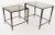 Hollywood Regency 1960s Hollywood Regency Maison Jansen Bronze and Glass Nesting Tables - 2 Pieces For Sale - Image 3 of 13