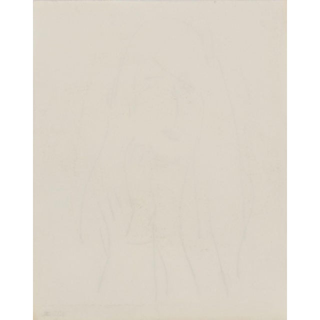 Manfred Schwartz Portrait of a Woman Charcoal For Sale - Image 4 of 4