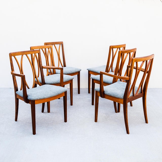 G-Plan Furniture Vintage Mid Century Modern Teak & Afromosia Dining Chairs For Sale - Image 4 of 15