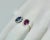 Metal 1980s 18k Blue and Pink Sapphire Diamond 3.28 Carats Ring Size 6.5 For Sale - Image 7 of 9