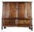 Vintage Chinese Burl Wood Side Cabinet / Small Bookcase For Sale