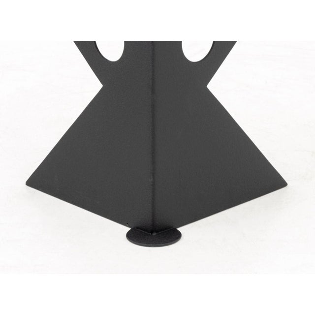 Metal Postmodern Black Patinated Metal Table For Sale - Image 7 of 7