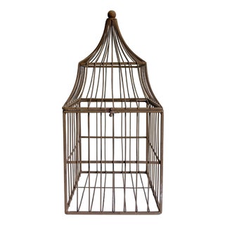 1960s Iron Pagoda Birdcage For Sale