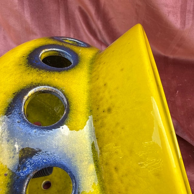 Vintage Yellow Ceramic Pendant Light, 1970s For Sale - Image 13 of 17