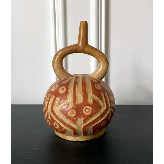Pre-Columbian Stirrup Vessel from Moche Culture For Sale - Image 9 of 13
