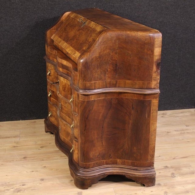 20th Century Inlaid Italian Bureau, 1960 For Sale - Image 3 of 13