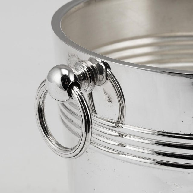 20th Century French Silver Plated Wine Cooler by Christofle, 1950s For Sale - Image 4 of 11