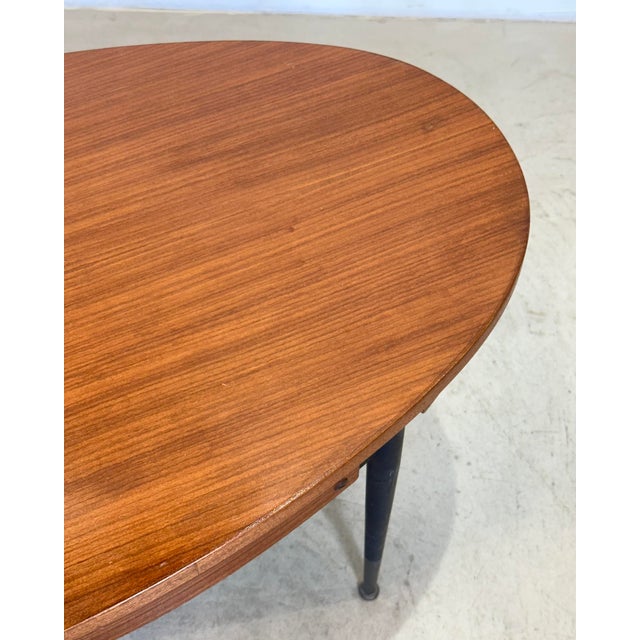 Teak Oval Coffee Table, 1960s For Sale - Image 6 of 9