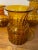 Amber Mid 20th Century Vintage Italian Amber Tortoise Blown Glass Vases- Set of 3 For Sale - Image 8 of 10