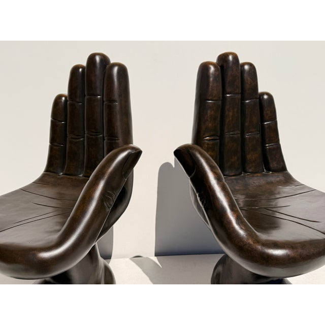 Pair of “Hand & Foot” Surrealist Boudoir Chairs For Sale - Image 9 of 12