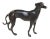 Cast Metal Greyhound Dog Sculpture For Sale