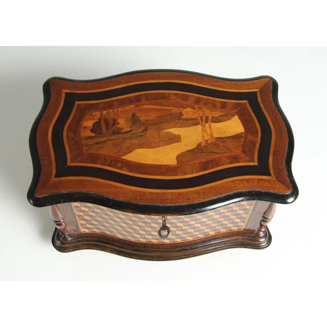 Art Nouveau Box with Marquetry, 1906 For Sale - Image 4 of 13