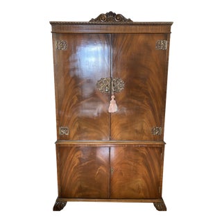 Mid 20th Century Mahogany Dry Bar For Sale