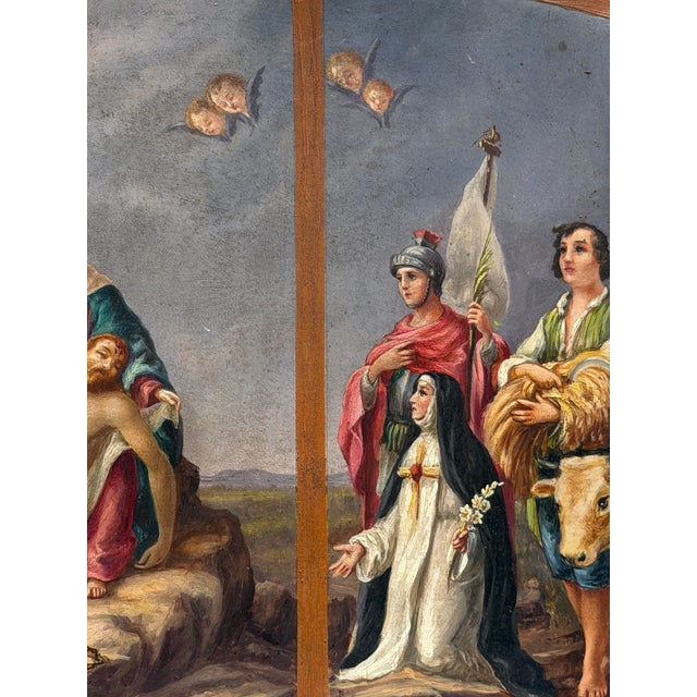 The Deposition of Christ, 1700s-1800s, Oil Painting, Framed For Sale - Image 3 of 7
