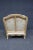 Late 20th Century Louis XV Style Pickled Maple Flame Stitched Bergere For Sale - Image 5 of 7