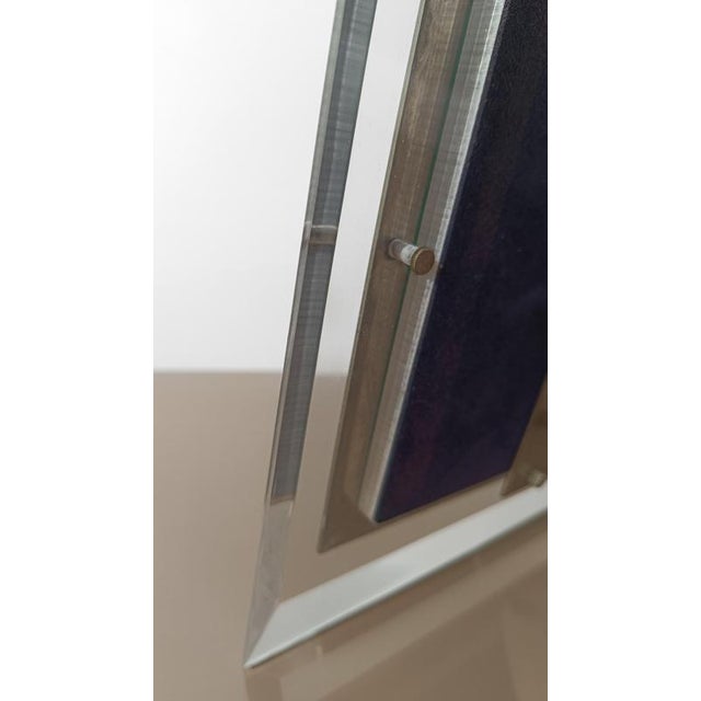 Mid-Century Italian Picture Frame in Acrylic Glass and Chrome, 1970s For Sale - Image 6 of 15