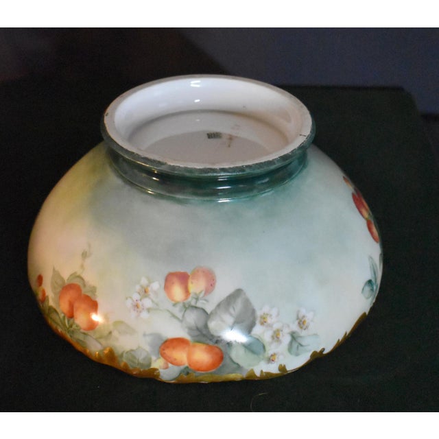 Antique T&v Limoges France Porcelain Bowl Hand Painted Strawberries Gold 1907 For Sale - Image 17 of 18